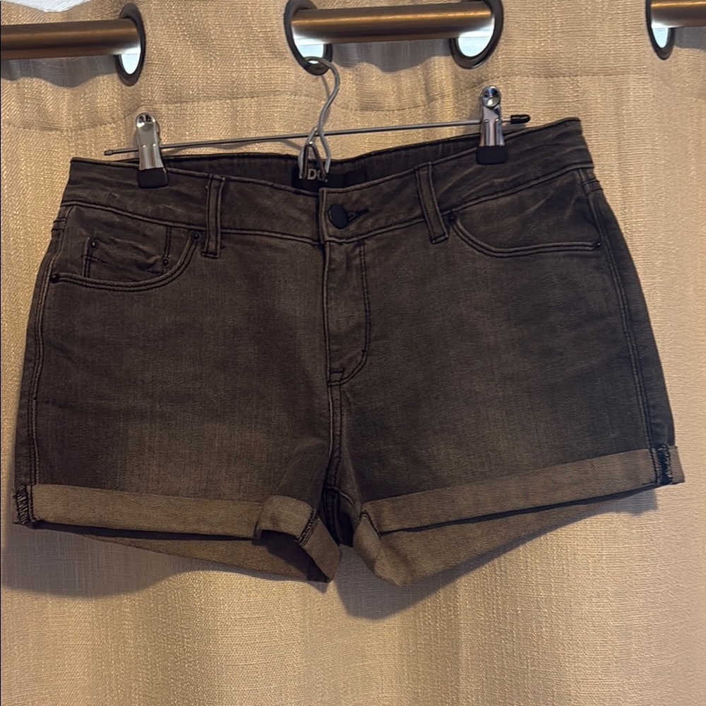 BDG Black Jean Shorts with Rolled Hem